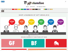 Tablet Screenshot of giftchameleon.com